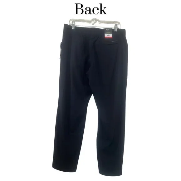 NWT Eddie Bauer Traveler Ankle pant stretch UPF 50+ lightweight black Medium - Picture 2 of 10
